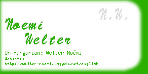 noemi welter business card